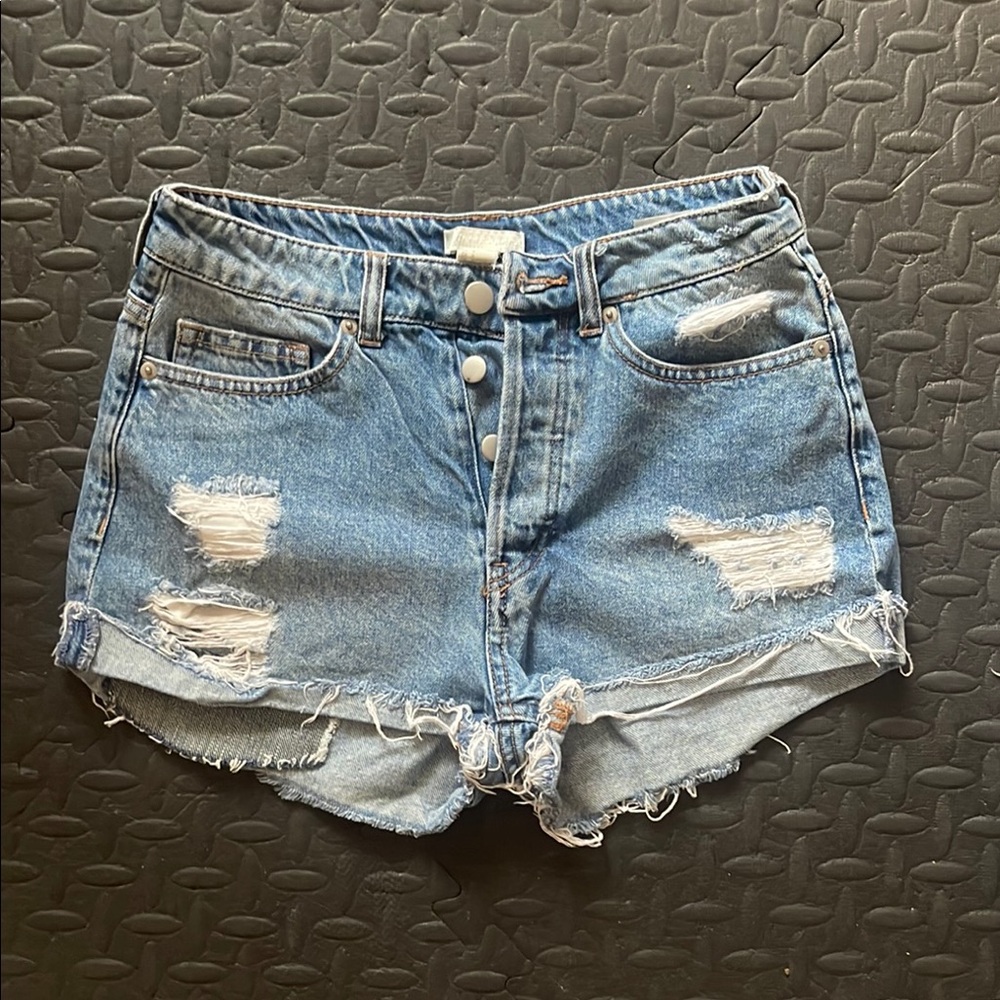 Denim Distressed Women's Shorts